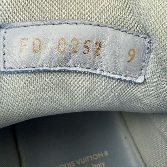 Louis Vuitton LV Trainer Sneakers by Virgil Abloh Baby Blue Size 9 US Authentic - Picture 8 of 10